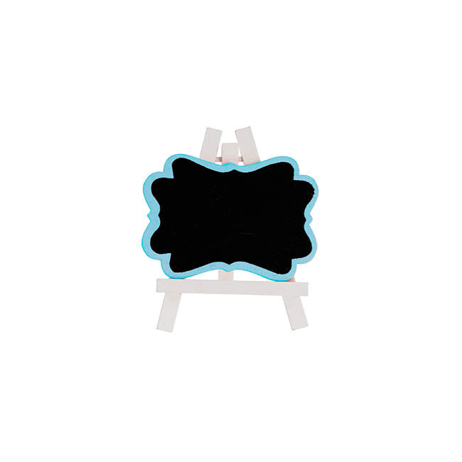 Mini Chalkboard Frame with Easel Blue Pack 6 (7x8cmH)