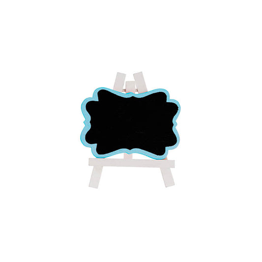 Mini Chalkboard Frame with Easel Blue Pack 6 (7x8cmH)