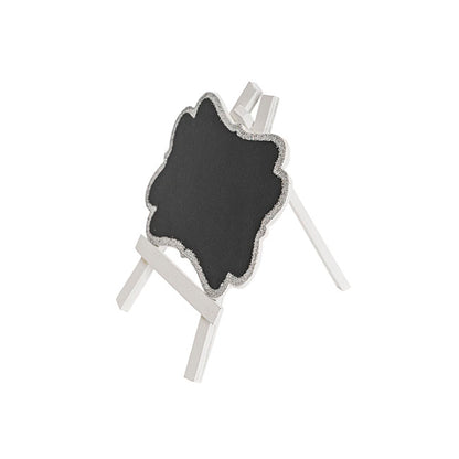 Mini Chalkboard Glitter Frame Silver Pack 2 (12.5x14.5cmH)