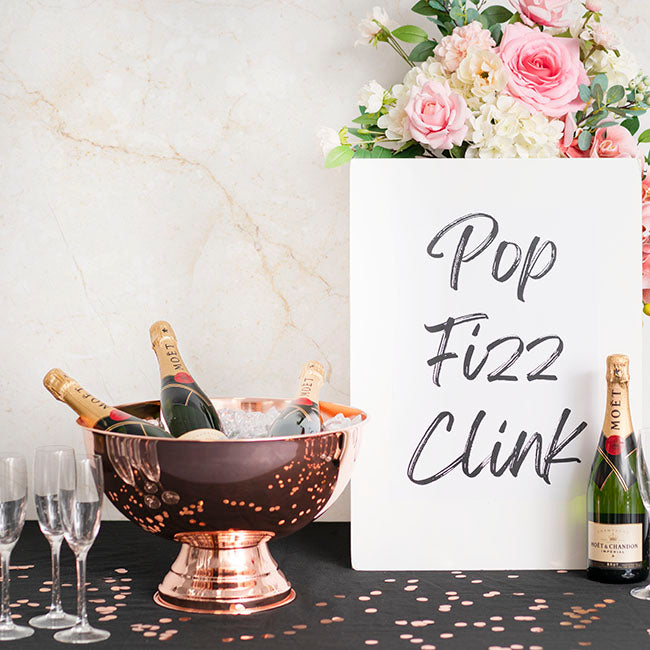 Stainless Steel Champagne Cooler 13.5L Rose Gold(39.5x25cmH)