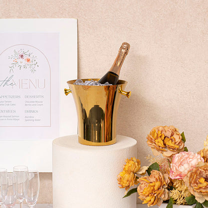Stainless Steel Champagne Cooler 5L Gold (23cmDx23cmH)