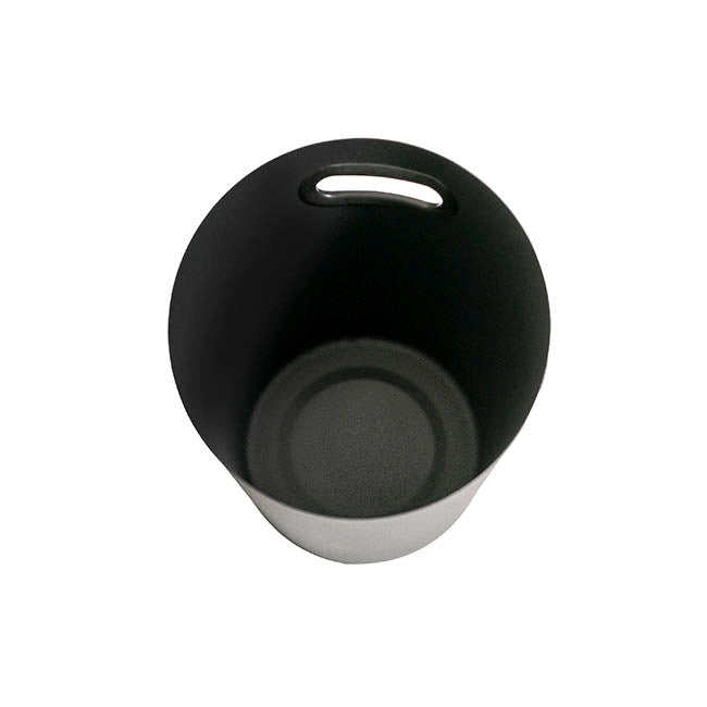 Stainless Steel Ice Bucket w Handle 5L Black(18x13.5x21.5cm)