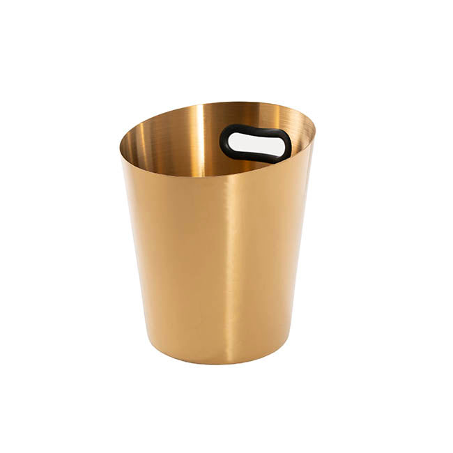 Stainless Steel Ice Bucket w Handle 5L Gold(18x13.5x21.5cmH)