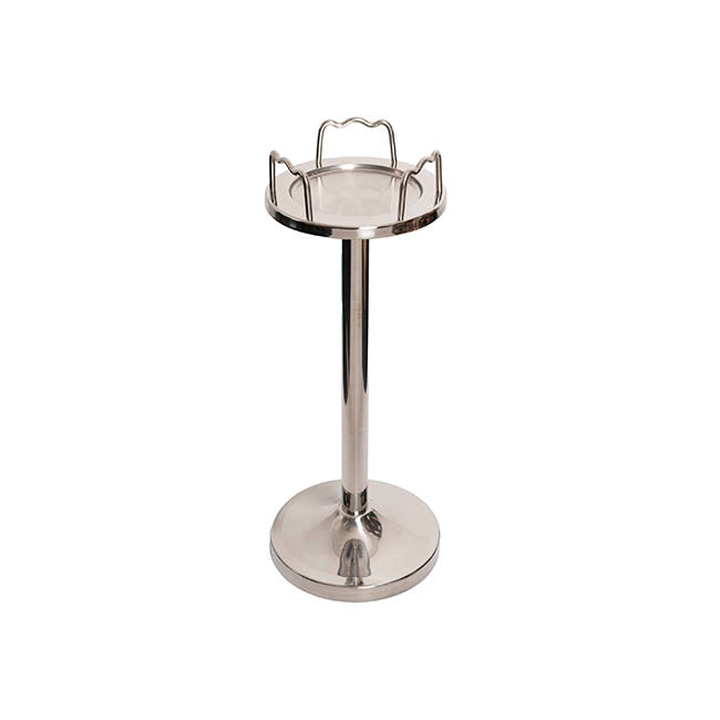 Stainless Steel Ice Bucket Stand Silver (22.5cmDx62.5cmH)