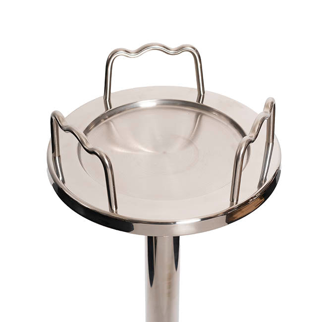 Stainless Steel Ice Bucket Stand Silver (22.5cmDx62.5cmH)