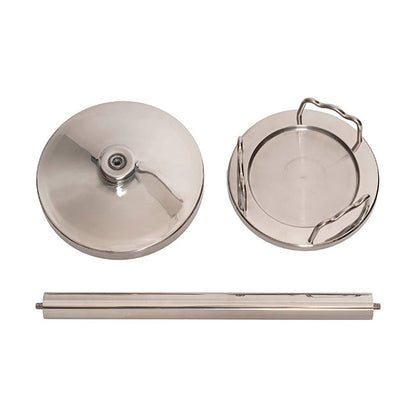 Stainless Steel Ice Bucket Stand Silver (22.5cmDx62.5cmH)
