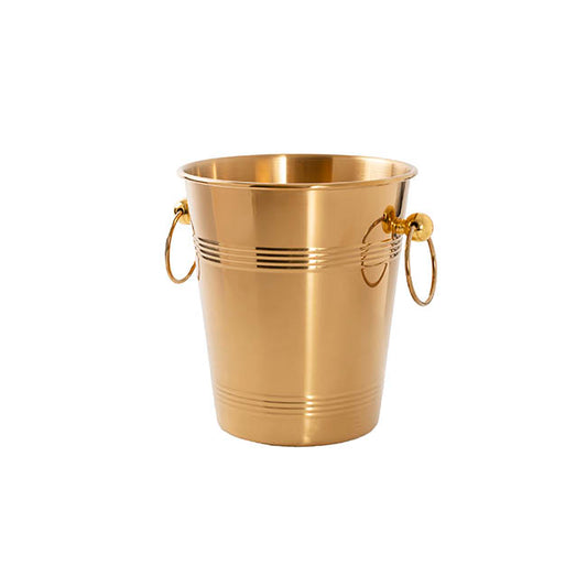Rings Titanium Champagne Ice Bucket 5L Gold (22.5cmH)