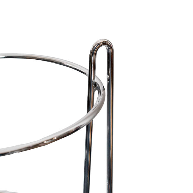 Stainless Steel Wine Bucket Stand Silver (18cmDx63cmH)