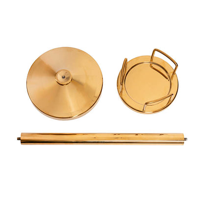 Stainless Steel Ice Bucket Stand Gold (20cmDx67.5cmH)