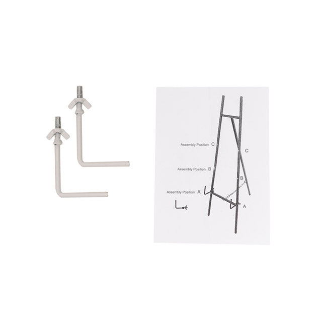 Metal Easel White (150cmH)