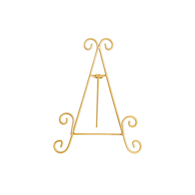 Metal Table Easel Gold (30cmH)