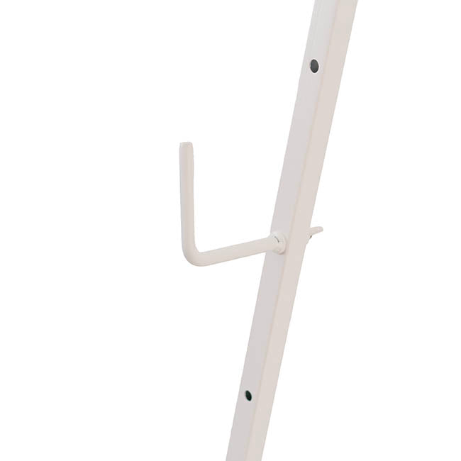 Metal Easel Triangular Foldable White (51x38x142cmH)