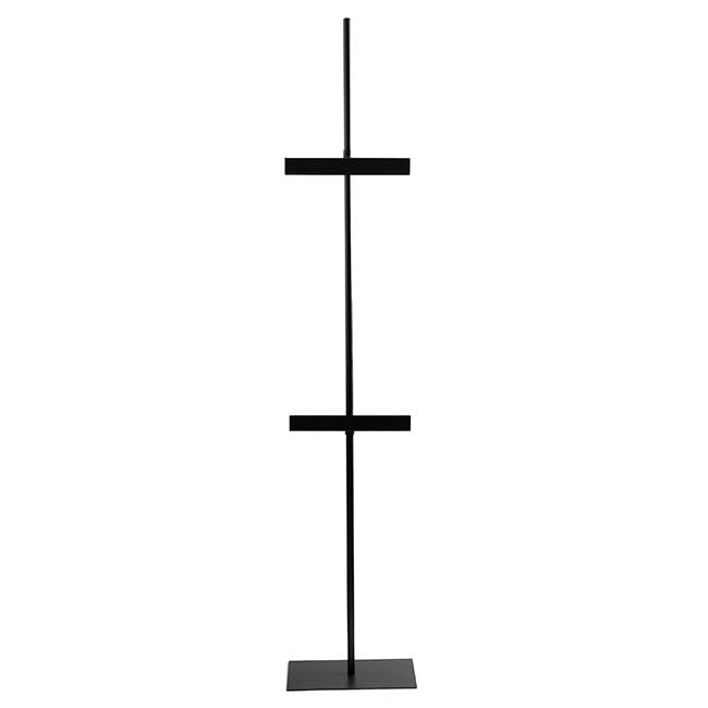 Metal Easel Single Display Stand Black (33x20x165cmH)