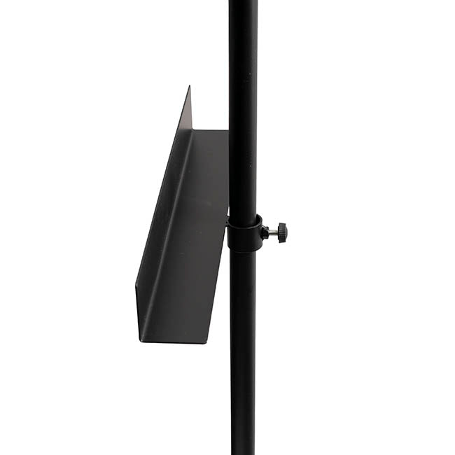 Metal Easel Single Display Stand Black (33x20x165cmH)
