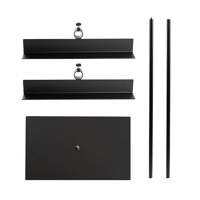 Metal Easel Single Display Stand Black (33x20x165cmH)