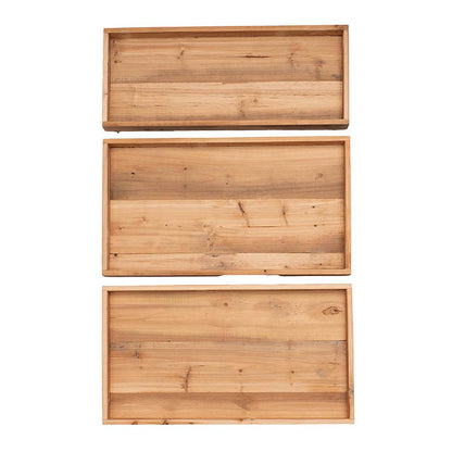Flower Display Cart w Wooden Trays Black (82x89x144cmH)