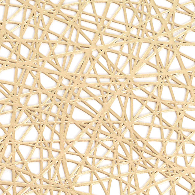 Wedding Table Placemat Set 2 Round Champagne (38cmD)