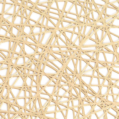 Wedding Table Placemat Set 2 Round Champagne (38cmD)