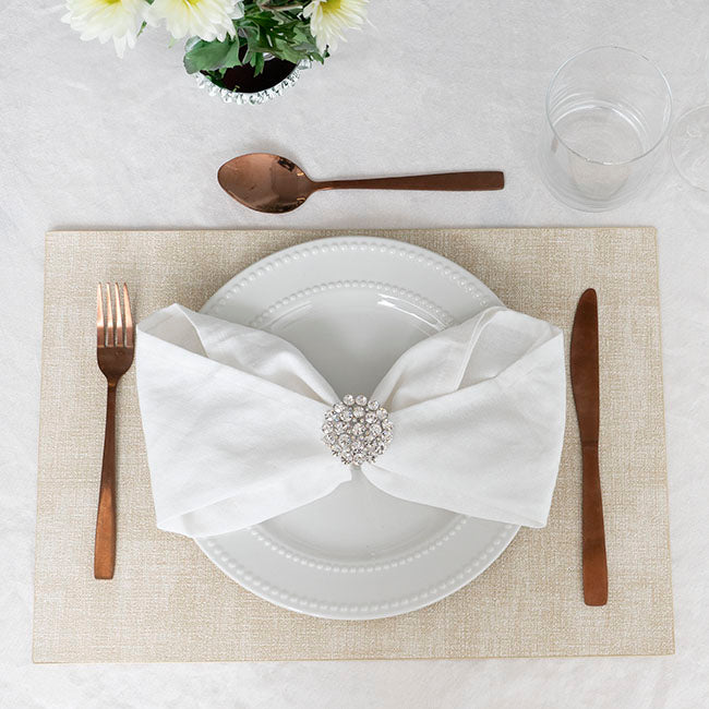 Rectangle Table Placemat Set 2 Washed Beige (43x30cmH)