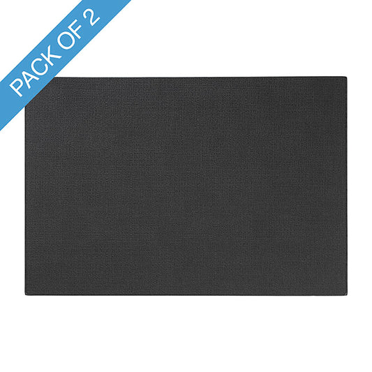 Rectangle Table Placemat Set 2 Black (43x30cmH)