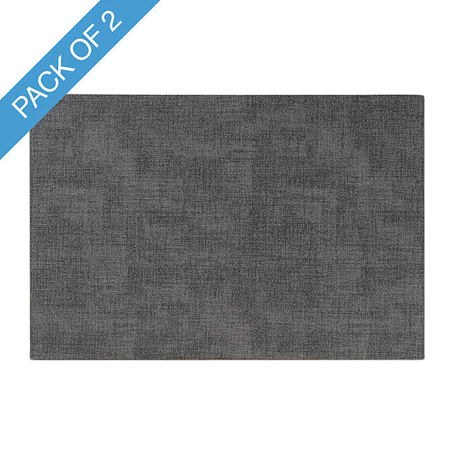 Rectangle Table Placemat Set 2 Washed Grey (43x30cmH)