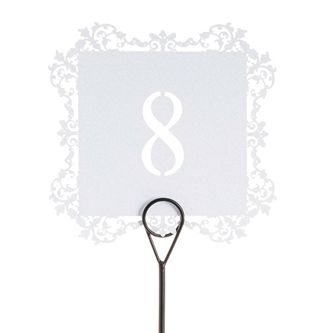 Place Card Table Number Holder Pack 3 Black (15cmH)