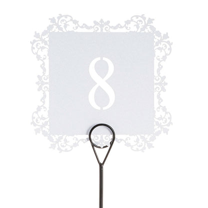 Place Card Table Number Holder Pack 3 Black (15cmH)