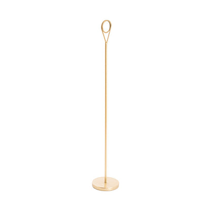 Place Card Table Number Holder Pack 2 Gold (30cmH)