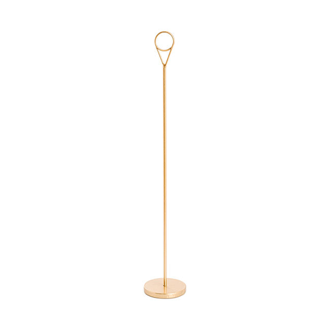 Place Card Table Number Holder Pack 2 Gold (30cmH)