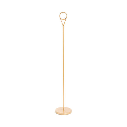 Place Card Table Number Holder Pack 2 Gold (30cmH)
