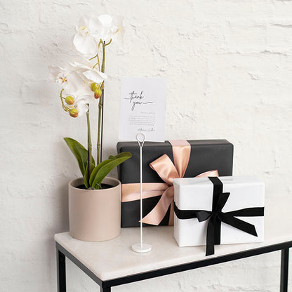 Place Card Table Number Holder Pack 2 White (30cmH)