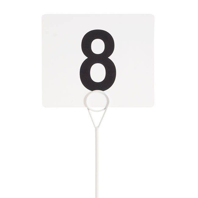 Place Card Table Number Holder Pack 2 White (30cmH)
