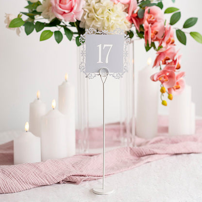 Place Card Table Number Holder Pack 2 White (30cmH)