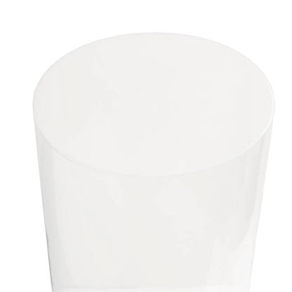 Round Deluxe Acrylic Plinth Set 2 Clear (30x90cmH)