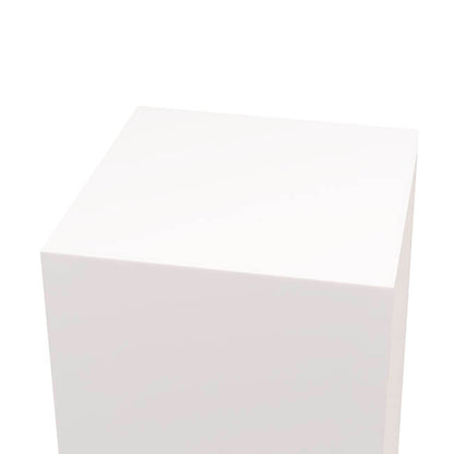 Square Perspex Acrylic Plinth Set 2 White (30x90cmH)
