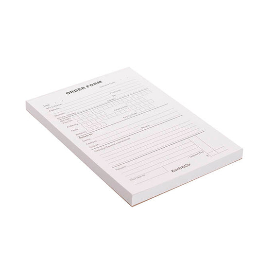 Florist Order Pad with Koch Co Logo (148x210mm) 100 sheets