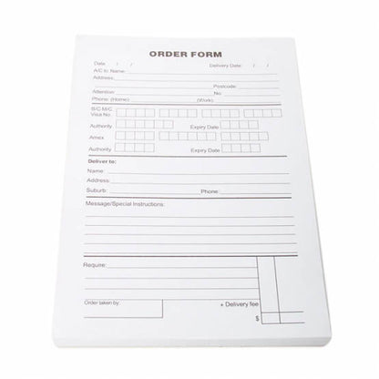 Florist Order Pad (148x210mm) 100 sheets