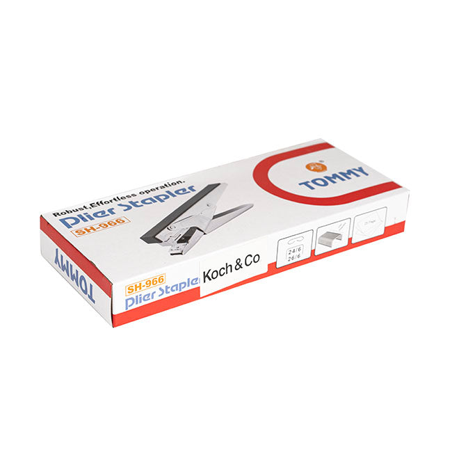 Stapler Plier Lever Action Metal Silver (16cmL)