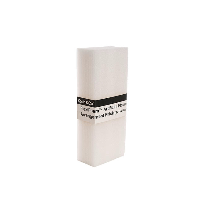 FlexiFoam Arrangement Brick (8x15x40cm) White