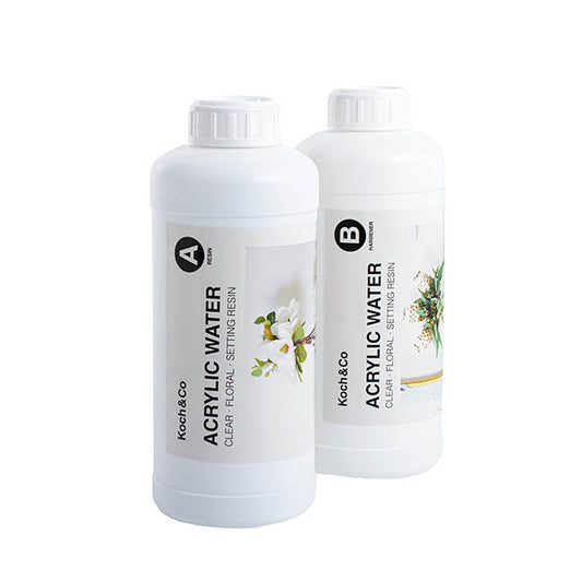 Acrylic Water 2 Part Clear Floral Setting Resin Kit (1.8L)