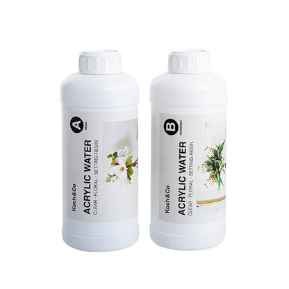 Acrylic Water 2 Part Clear Floral Setting Resin Kit (1.8L)