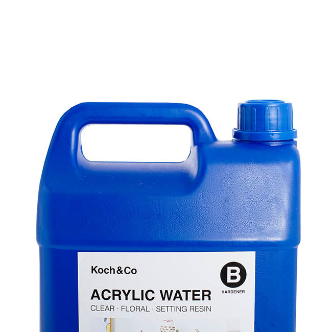 Acrylic Water 2 Part Clear Floral Setting Resin Kit Bulk 9L
