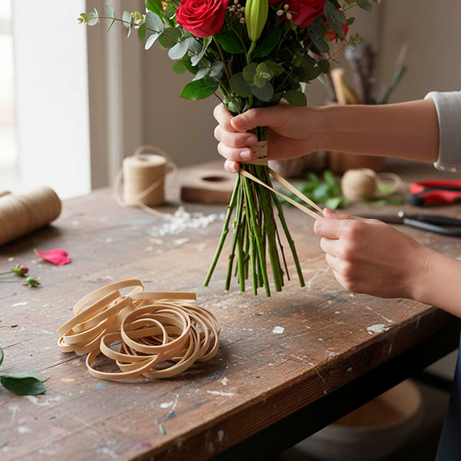 Rubber Bands Natural 100g Size 64 (90mmLx6mmW)