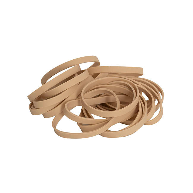 Rubber Bands Natural 100g Size 64 (90mmLx6mmW)