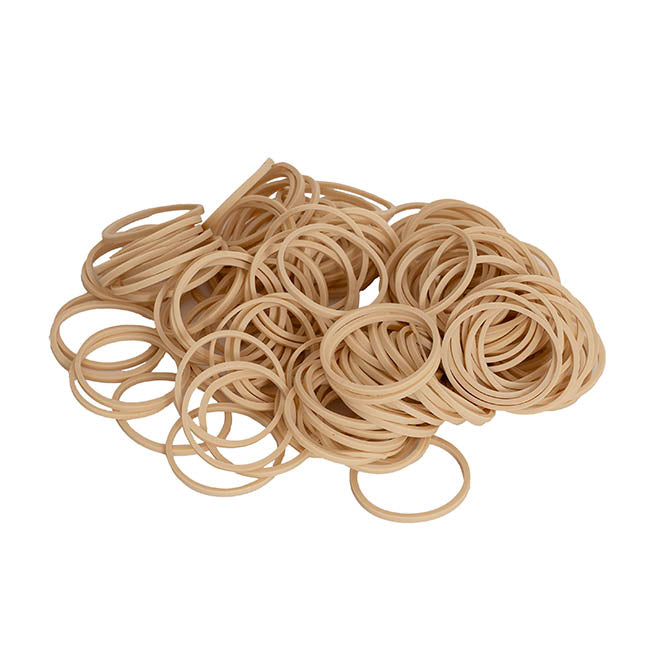 Rubber Bands Natural 500g Size 10 (35mmLx1.5mmW)