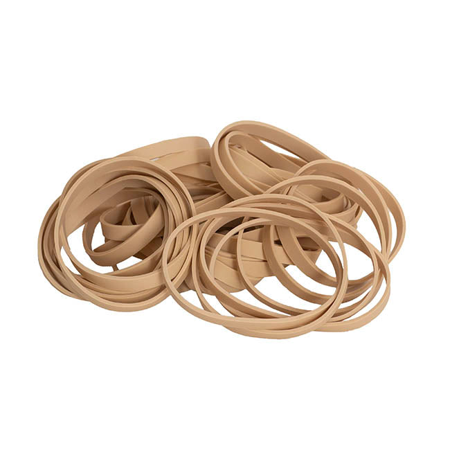 Rubber Bands Natural 500g Size 64 (90mmLx6mmW)