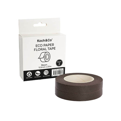 ECO Paper Parafilm Floral Tape Pack 2 Brown (12.5mm x 27m)