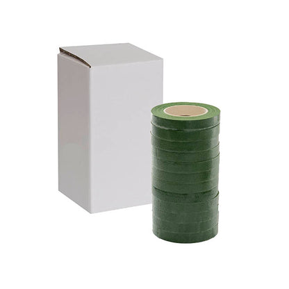 ECO Paper Parafilm Floral Tape Pk12 Dark Green(12.5mm x 27m)