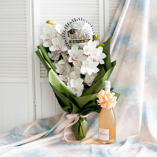 Foil Balloon 9" (22.5cmD) Air Filled Congrats Grad So Proud