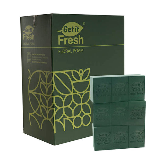 Get it Fresh Premium Floral Foam 60 Bricks Green(23x11x8cmH)